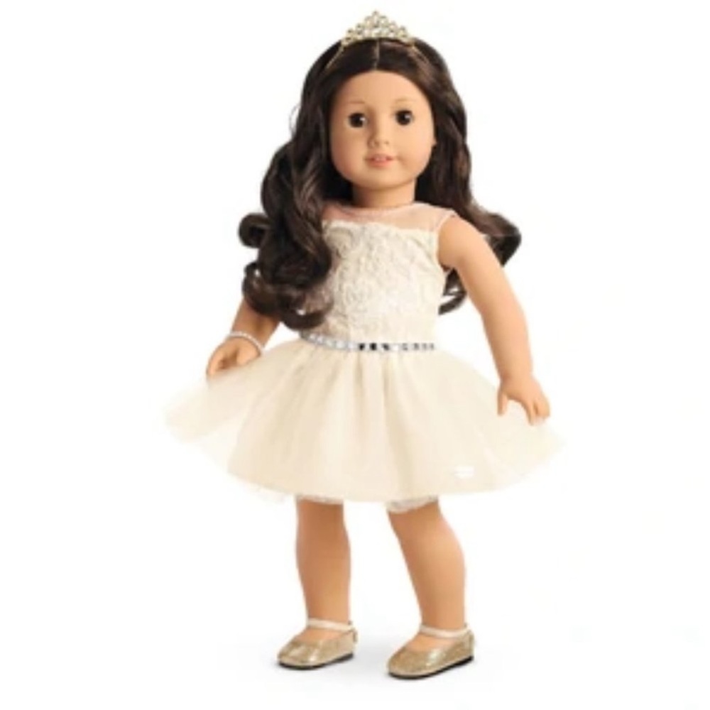 American Girl Truly me 2017 Celebration Dress set Bundle of 2 - Picture 2 of 11